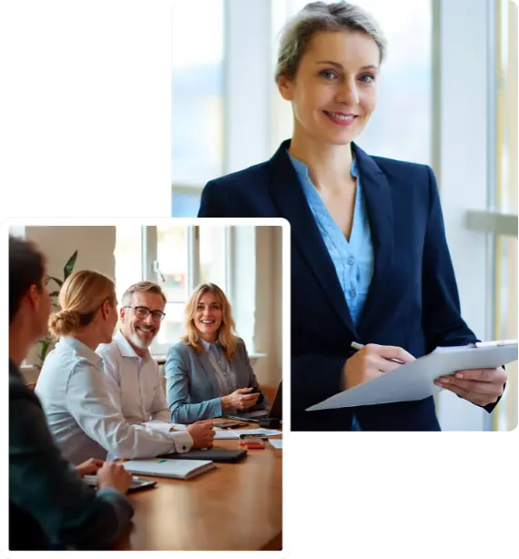 Equipe reunida em uma conversa de trabalho